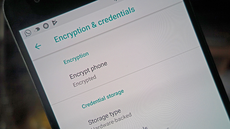 Android has also added encryption in later versions. (Image: Gizmodo)